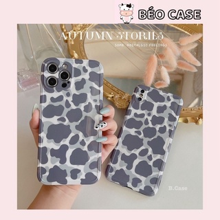 Ốp lưng imd bóng hàn beo xanh xám tone lạnh chống bẩn bảo vệ camera