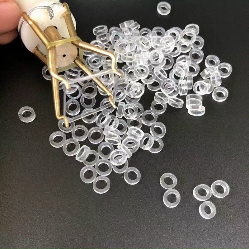 Hộp kẹp giun kẹp mồi loại cao cấp  kèm 2000 chun. Kẹp bằng đồng chống han rỉ.