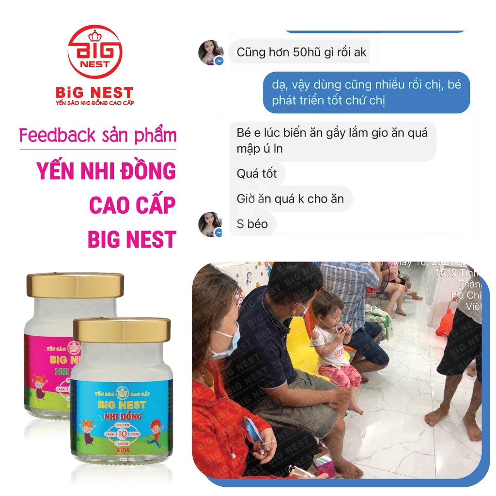 Yến Sào Cao Cấp Dành Cho Trẻ Em Hương Dâu - Yến Nhi Đồng - Bignest