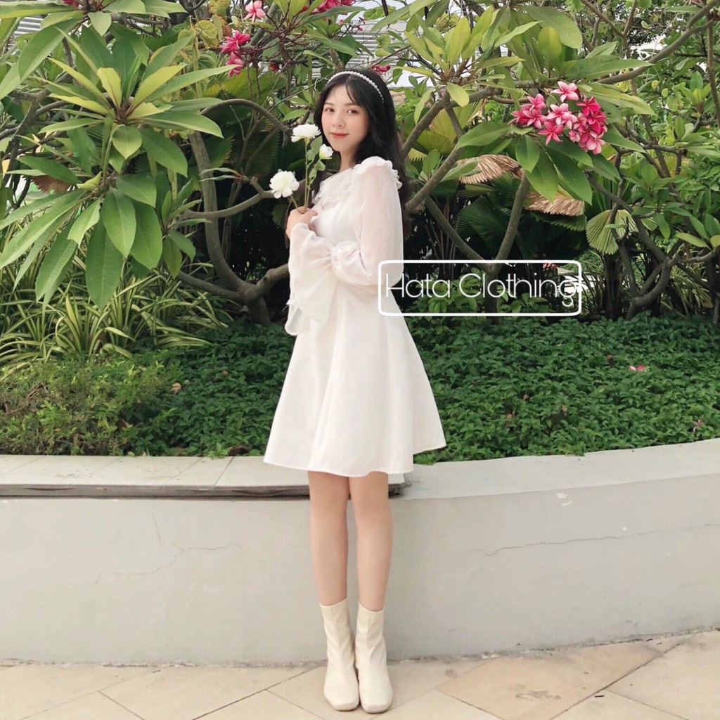 Đầm Xòe Cổ Bèo Xinh Xắn | BigBuy360 - bigbuy360.vn