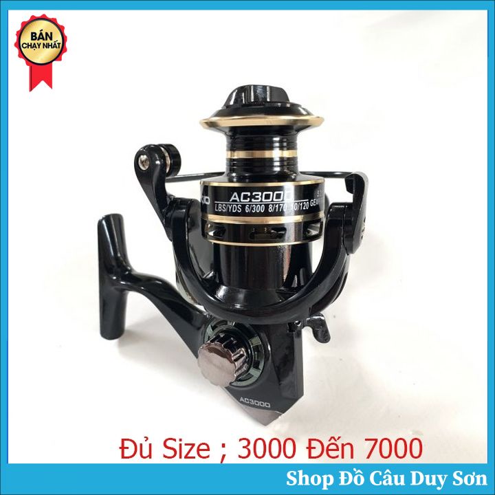Máy Câu Cá AC DeuKio Đủ Size Từ 3000 Đến 7000 Máy Câu Cao Cấp Penn
