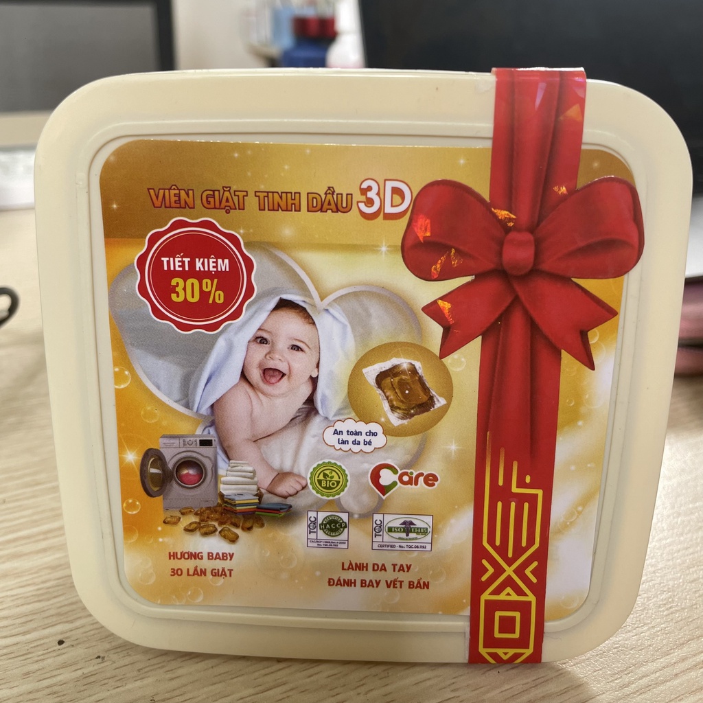 Viên Giặt Xả, Viên Nước Giặt Tinh Dầu 3D Siêu Thơm, An Toàn, Lành Tính