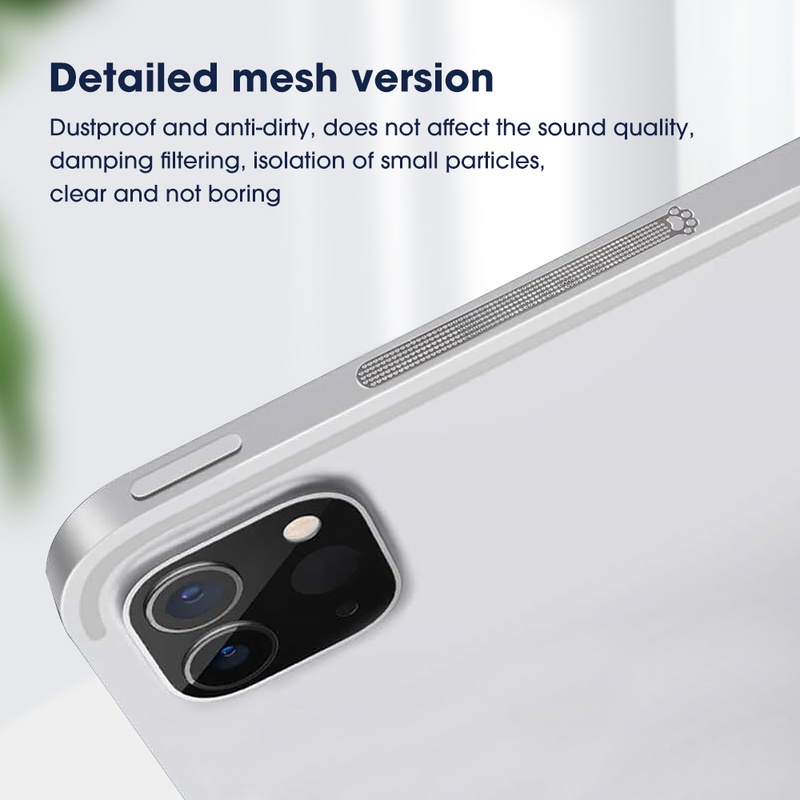 Bộ 4 Miếng Dán Lưới Kim Loại Mềm Thoáng Khí Bảo Vệ Loa IPad 11 &quot;12.9&quot; Air4 10.9 &quot;