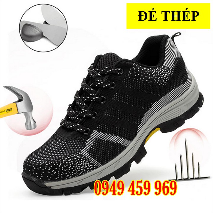 Giày Bảo Hộ Lao Động Nam Thể Thao - Chống Đinh Chống Cắt - Chống Tĩnh Điện - Tặng Kèm Tất Chân 2022 | BigBuy360 - bigbuy360.vn