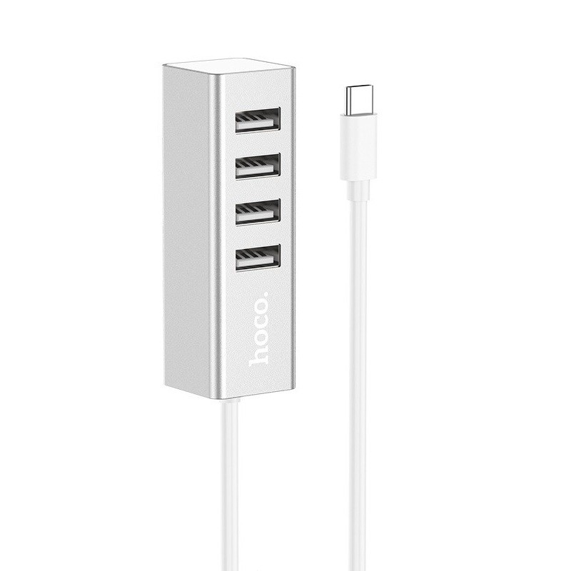 Hub 4 cổng Usb Hoco HB1 truyền tải dữ liệu nhanh, ổn định chống quá dòng, quá áp sạc nhiều thiết bị