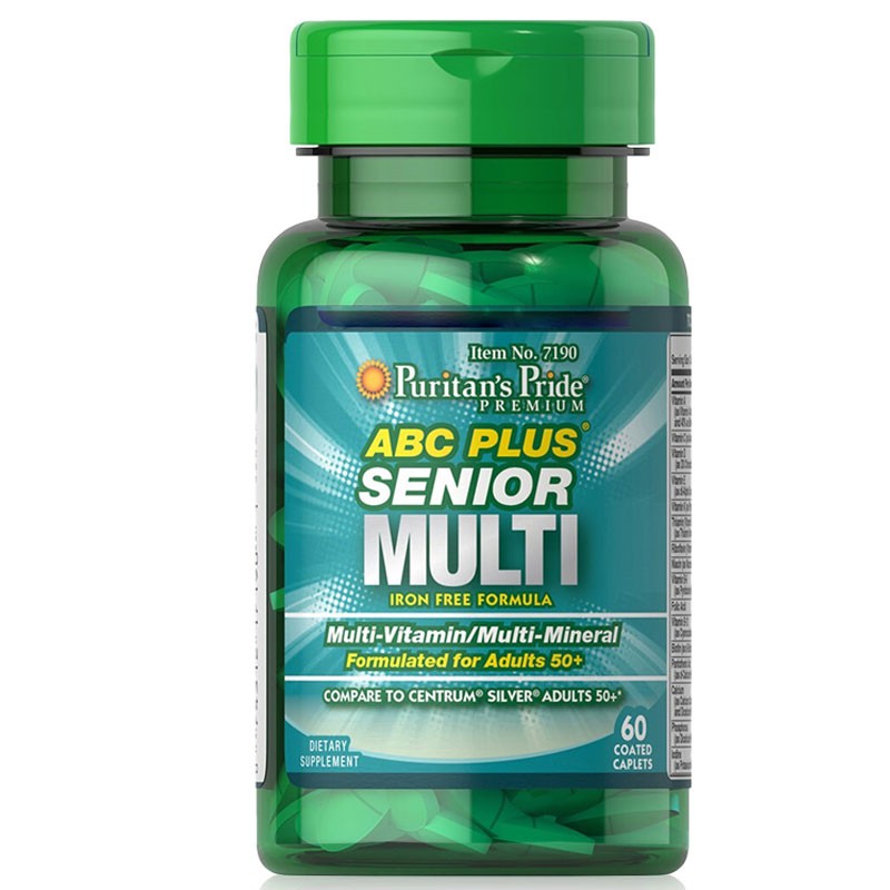 Vitamin tổng hợp cho người cao tuổi ABC senior Multi vitamin lọ 60 viên của Puritan's Pride