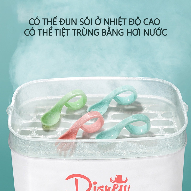 Set Thìa Dĩa Tập Xúc MISUTA Uốn Cong Chống Hóc Cho Bé Ăn Dặm YOOTA BABY