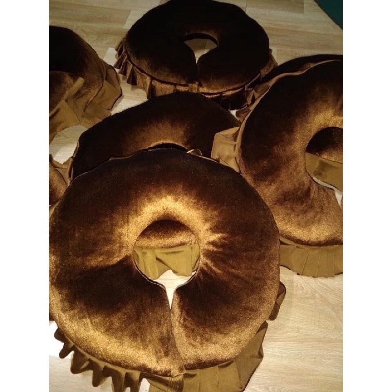 Gối kê đầu úp mặt + up ngực spa, vải nhung siêu mềm mịn Loại 1