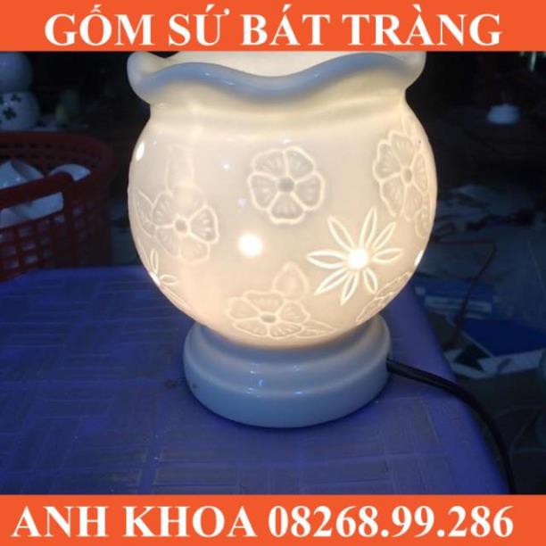 Đèn xông tinh dầu - Gốm sứ Bát Tràng Anh Khoa