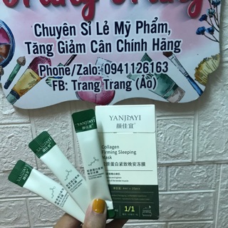 MẶT NẠ NGỦ DẠNG THẠCH NÂNG CƠ - CĂNG BÓNG BỔ SUNG COLLAGEN (20 gói)