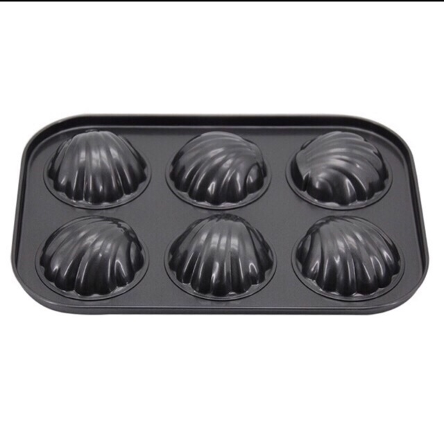 Khuôn Chống Dính 6 ô Hình Vỏ Sò