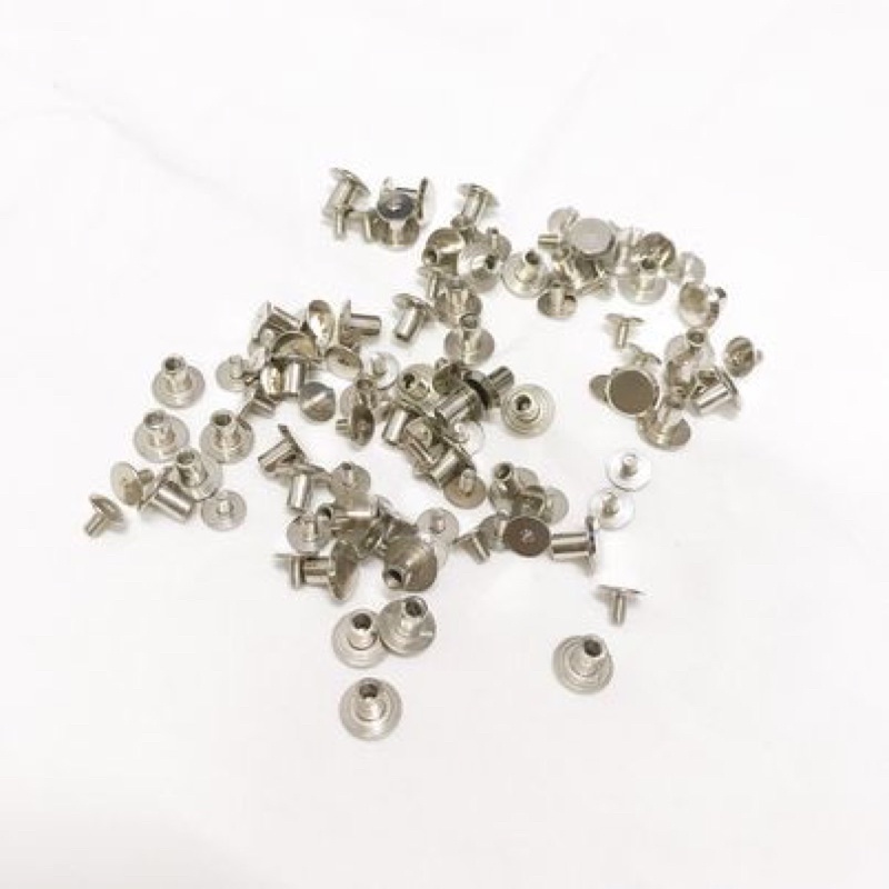 Ốc vít bằng ren, chốt inox, loại vặn ốc dùng cho đồ da