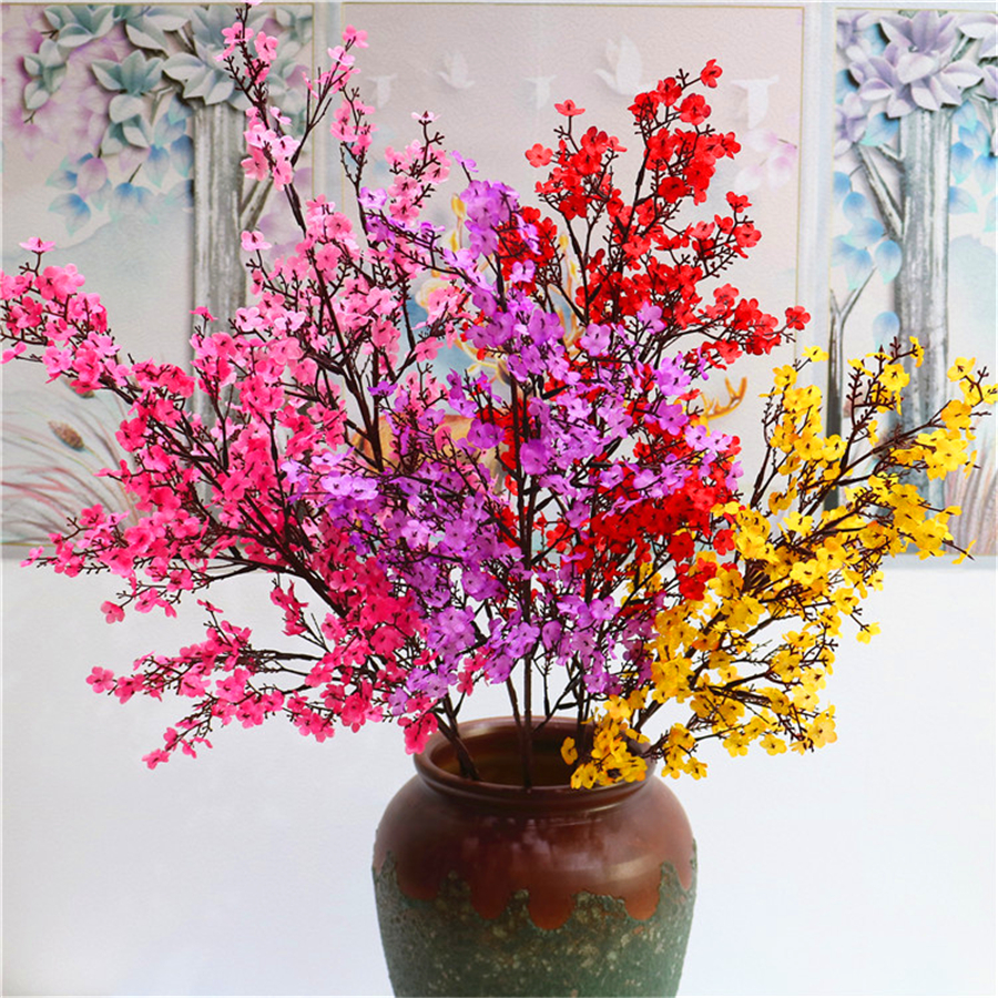 1 Bunch Artificial Gypsophila DIY Simulation Fake Flowers Holding Bouquet Decor For Wedding Christmas Festival