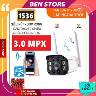 [Hàng Loại 1] Camera Giám Sát Ngoài Trời Yoosee - 6 Led Full HD (2.0Mpx) - Hồng Ngoại Quay Đêm