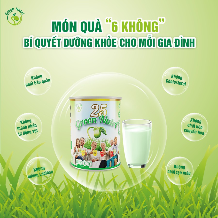 Sữa Hạt Nhập Khẩu Chính Hãng 25 Green Nutri-750gr
