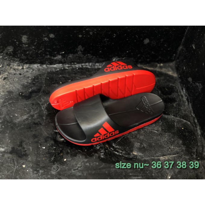 Dép nữ quai ngang adidas đẹp  cao su nguyên khối