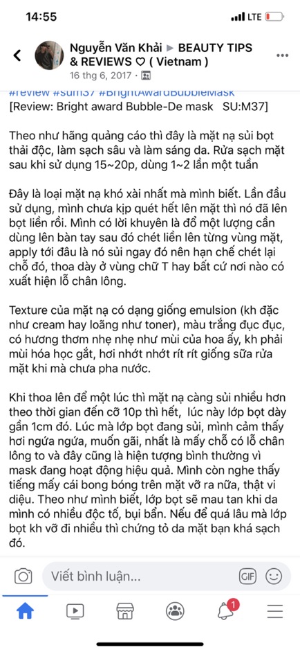 [Chính Hãng] Mặt Nạ Thải Độc Sủi Bọt Sum37 Hàn Quốc Gói Sample 2ml Sạch Sâu Lỗ Chân Lông, Hút Dầu,Trắng Da myphamhanquoc