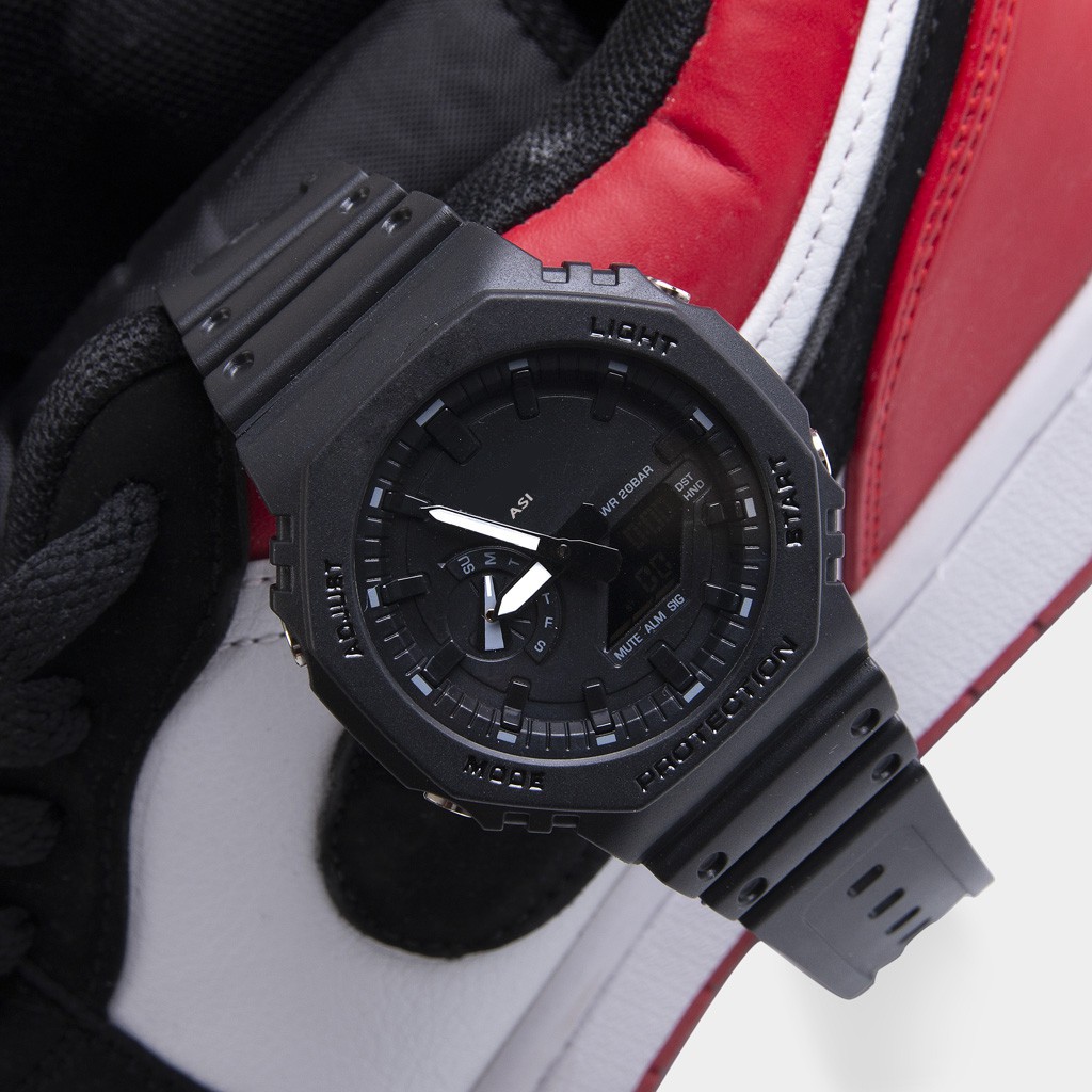 Đồng hồ thể thao nam nữ GA2100 OneTime Full đen cực hot năm 2021, casio nam cực đẹp | BigBuy360 - bigbuy360.vn