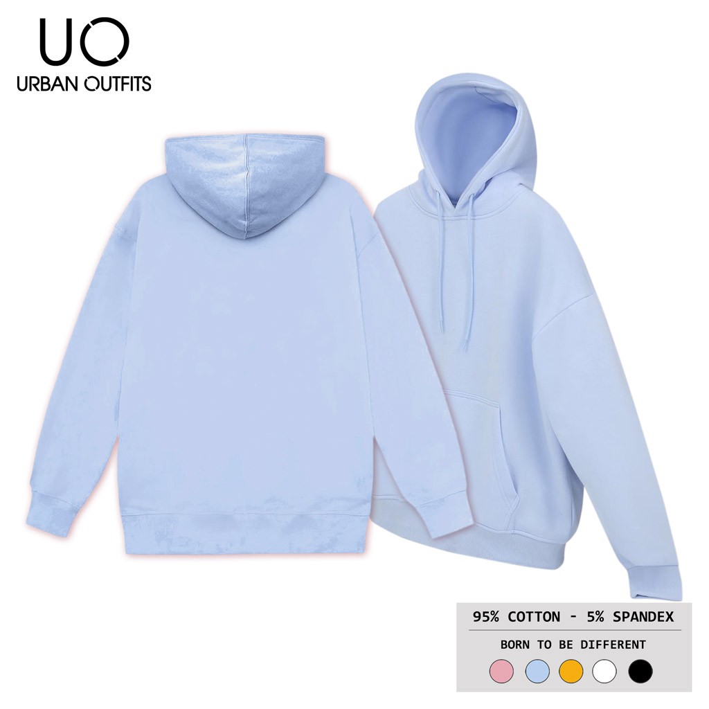 Áo Hoodie Nam Nữ Form Rộng URBAN OUTFITS Kiểu Trơn HOO05 Chui Đầu Thun Cotton Nỉ | BigBuy360 - bigbuy360.vn