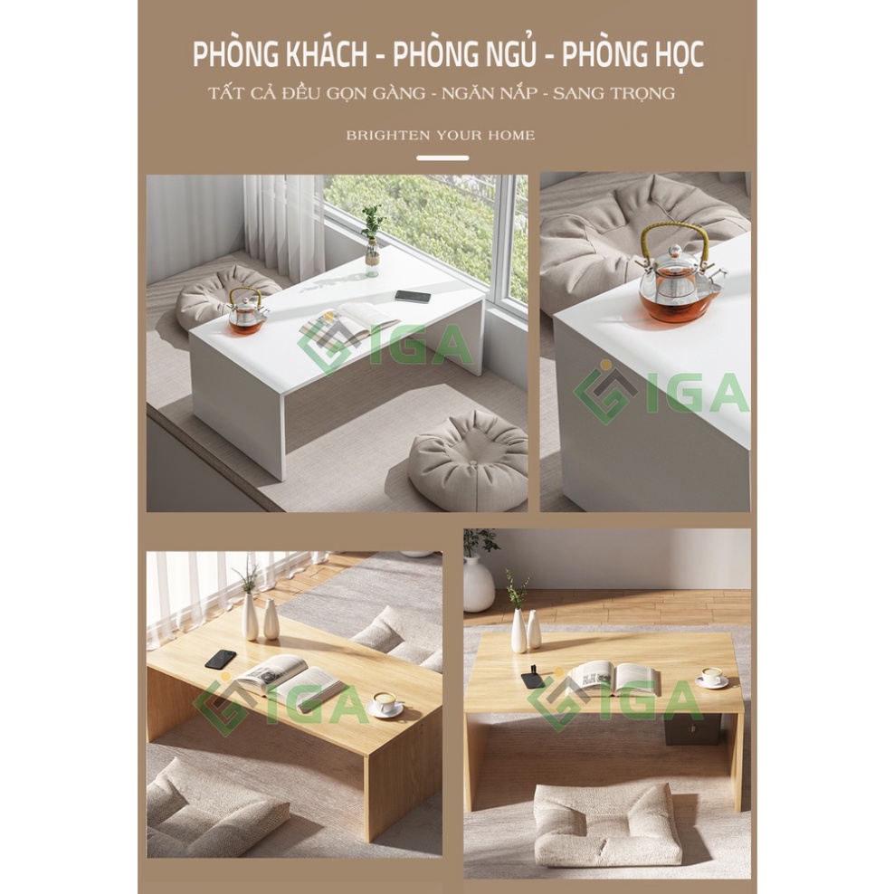 Bàn trà đa năng phong cách hiện đại có thể làm bàn học, bàn làm việc - GP147B