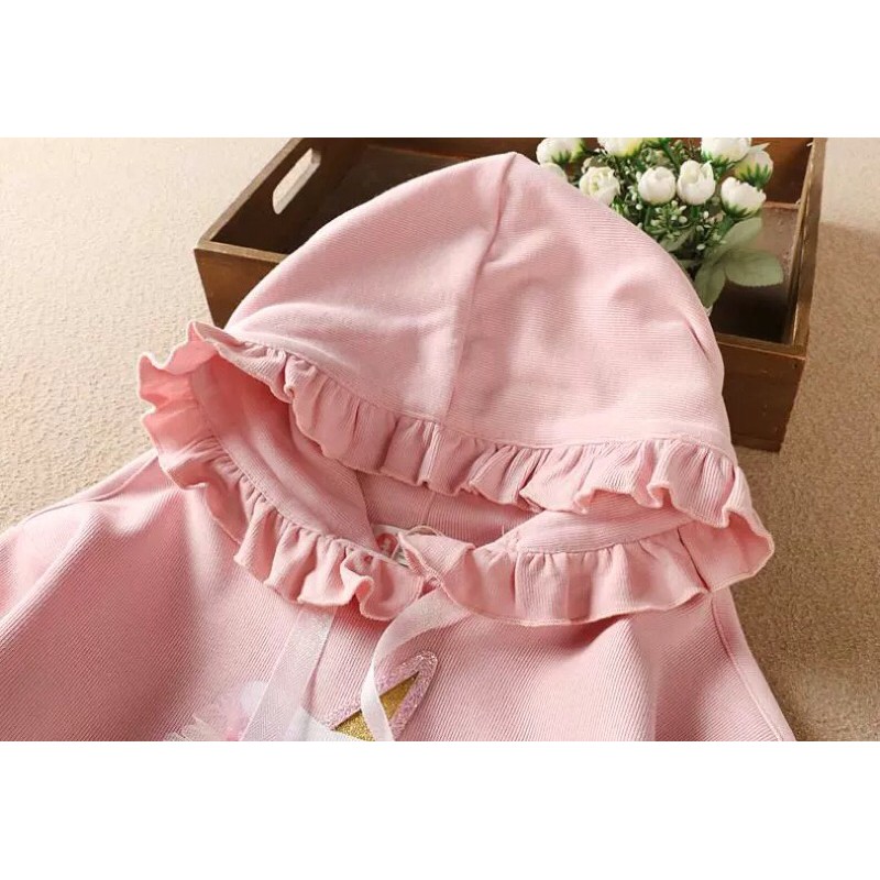 Set váy đầm kỳ lân công chúa cho bé gái - kèm ảnh thật