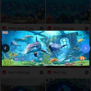 Tranh 3D dán trang trí bể cá cảnh