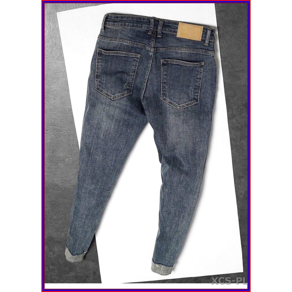 Quần jean nam cao cấp RÁCH GỐI 1 BÊN - CÀO RÁCH 352 không xù lông, không ra màu, chất giãn tốt 352/6