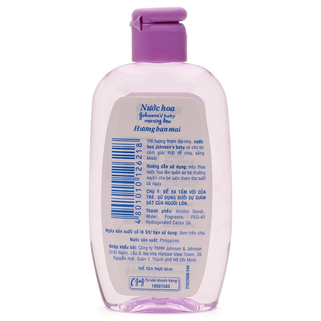 Nước hoa Johnson’s Baby Hương Ban Mai chai 125ml