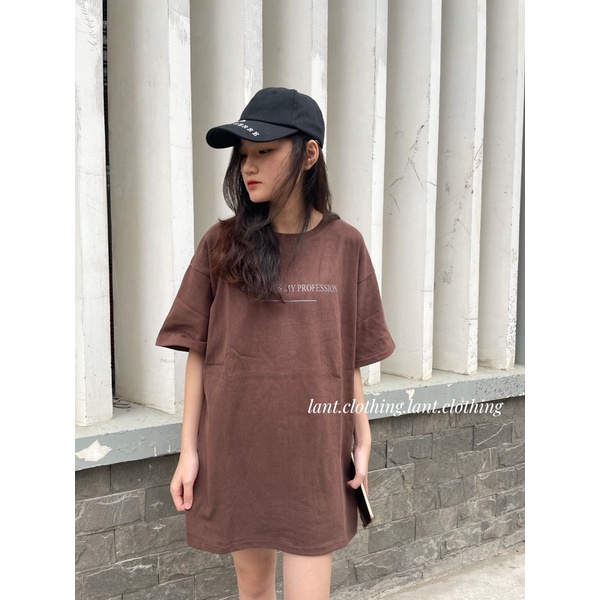 Áo thun phông trơn chữ fashion
