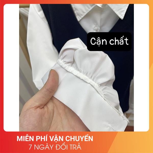 [Video/Ảnh thật] Set bộ váy vintage sơ mi 2 món 24APRIL 🌸 Sơ mi váy chất lụa hàn kèm đai 🌸Bộ đồ nữ váy vintage 🌸 | BigBuy360 - bigbuy360.vn