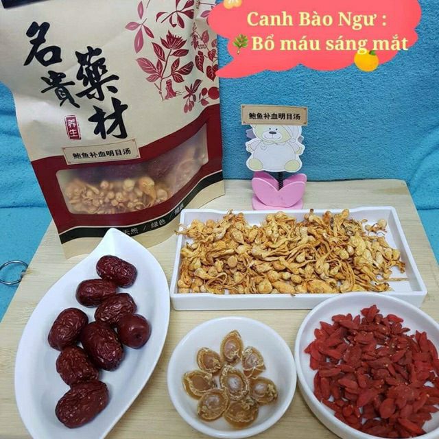 Set canh dinh dưỡng - canh bào ngư