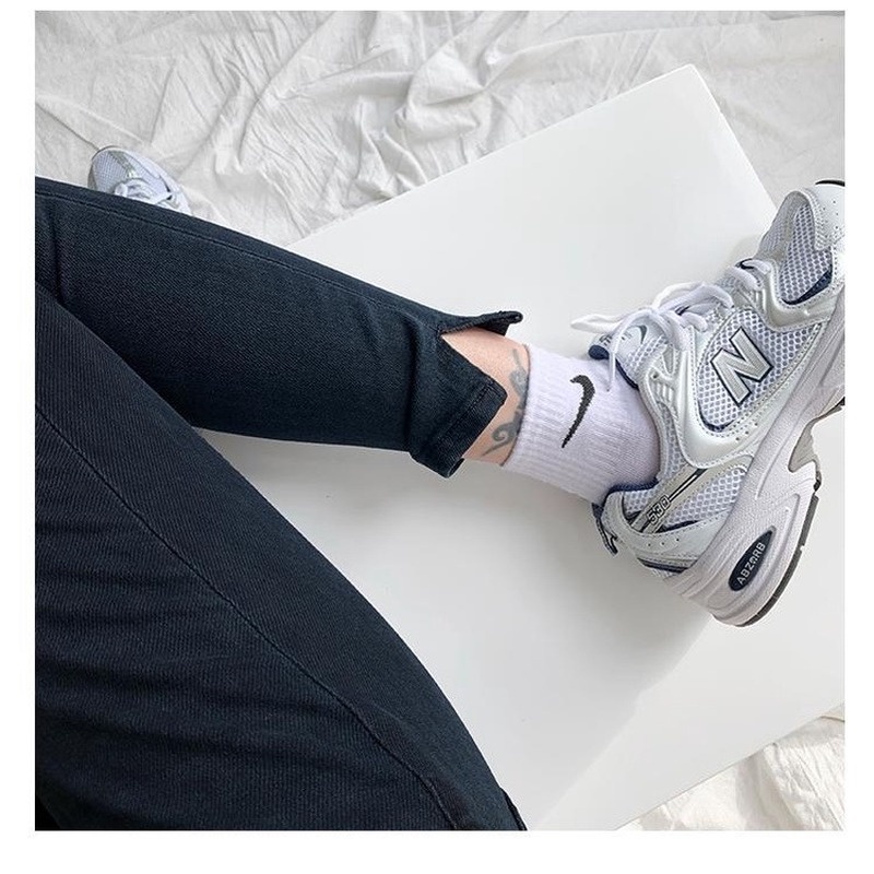 Quần jeans dài lưng cao thời trang cho nữ