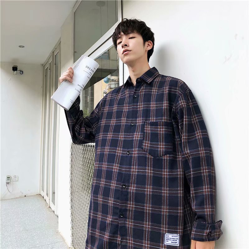 Áo Sơ Mi Caro Form Vuông Thời Trang Cho Nam