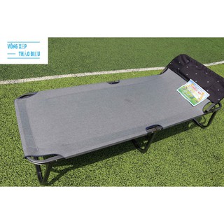 Giường bố vải khung sơn tĩnh điện khung 77cm