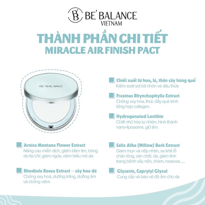 Phấn phủ kiềm dầu BeBalance