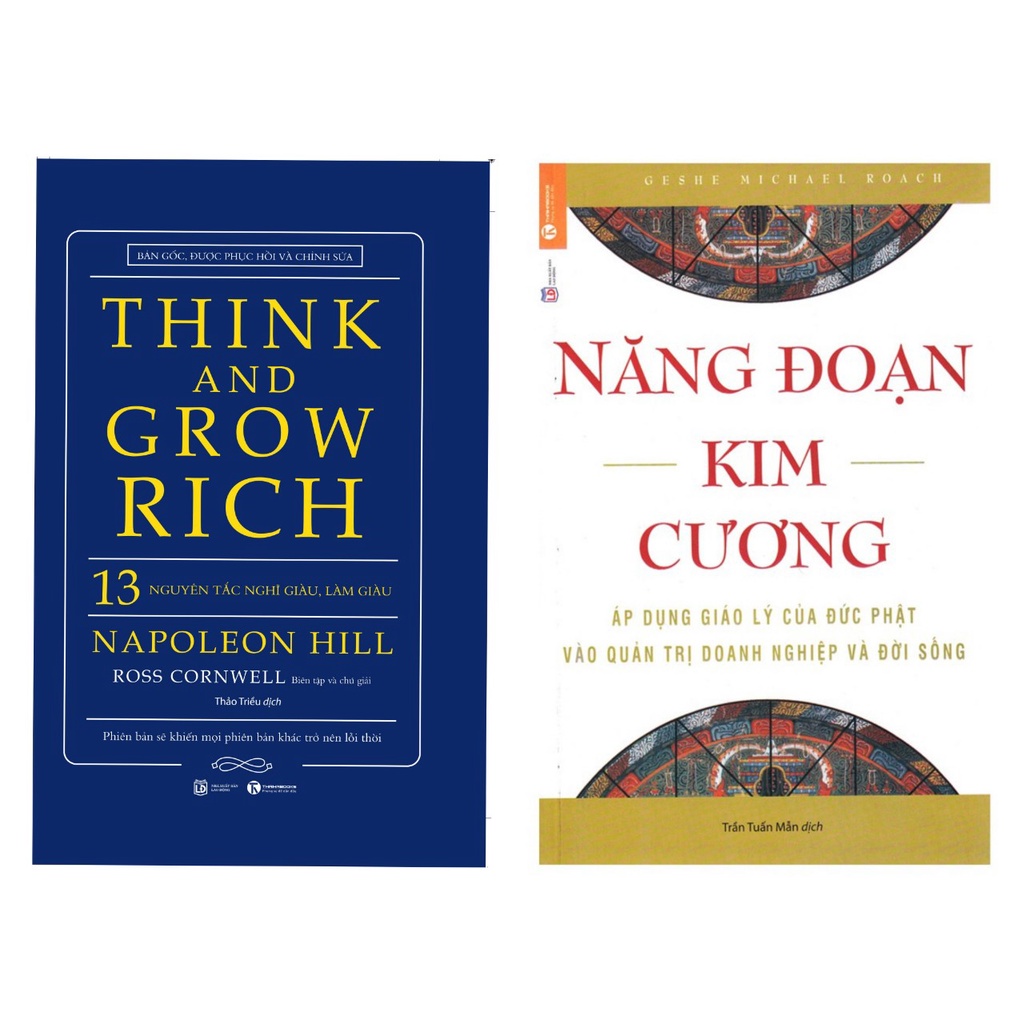 Sách - Combo2q: Năng Đoạn Kim Cương +13 nguyên tắc nghĩ giàu, làm giàu (Bìa cứng) th