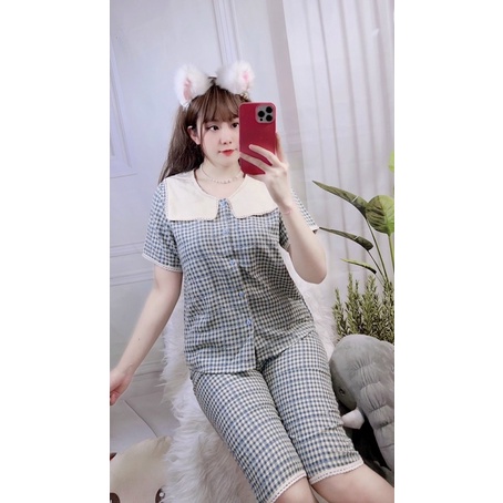 BỘ MẶC NHÀ CHẤT ĐŨI VIỀN REN QUẦN NGỐ HÀNG THIẾT KẾ CAO CẤP