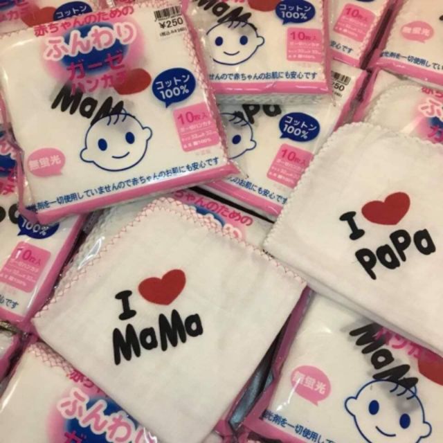 10 Chiếc Khăn Xô, Khăn Sữa Papa Mama