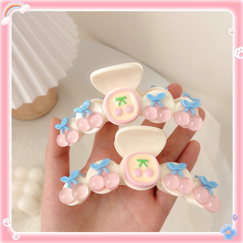 Kẹp Tóc Hình Trái Cherry Phong Cách Hàn Quốc Dễ Thương Dành Cho Nữ