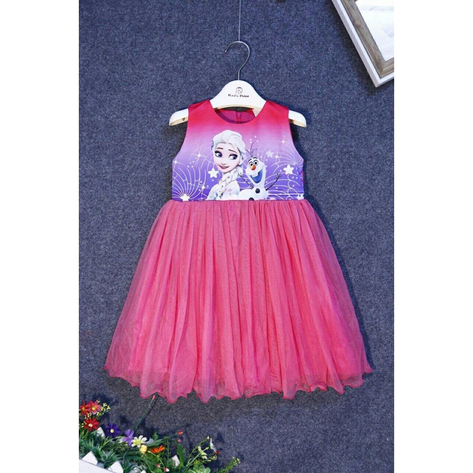 đầm bé gái elsa