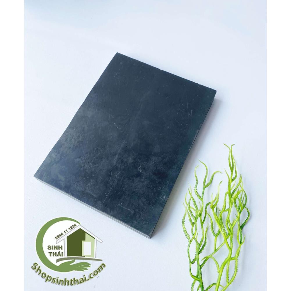Tấm thớt nhựa màu đen dùng để đục lỗ, đóng khoen nút giày da, túi xách, đồ thủ công
