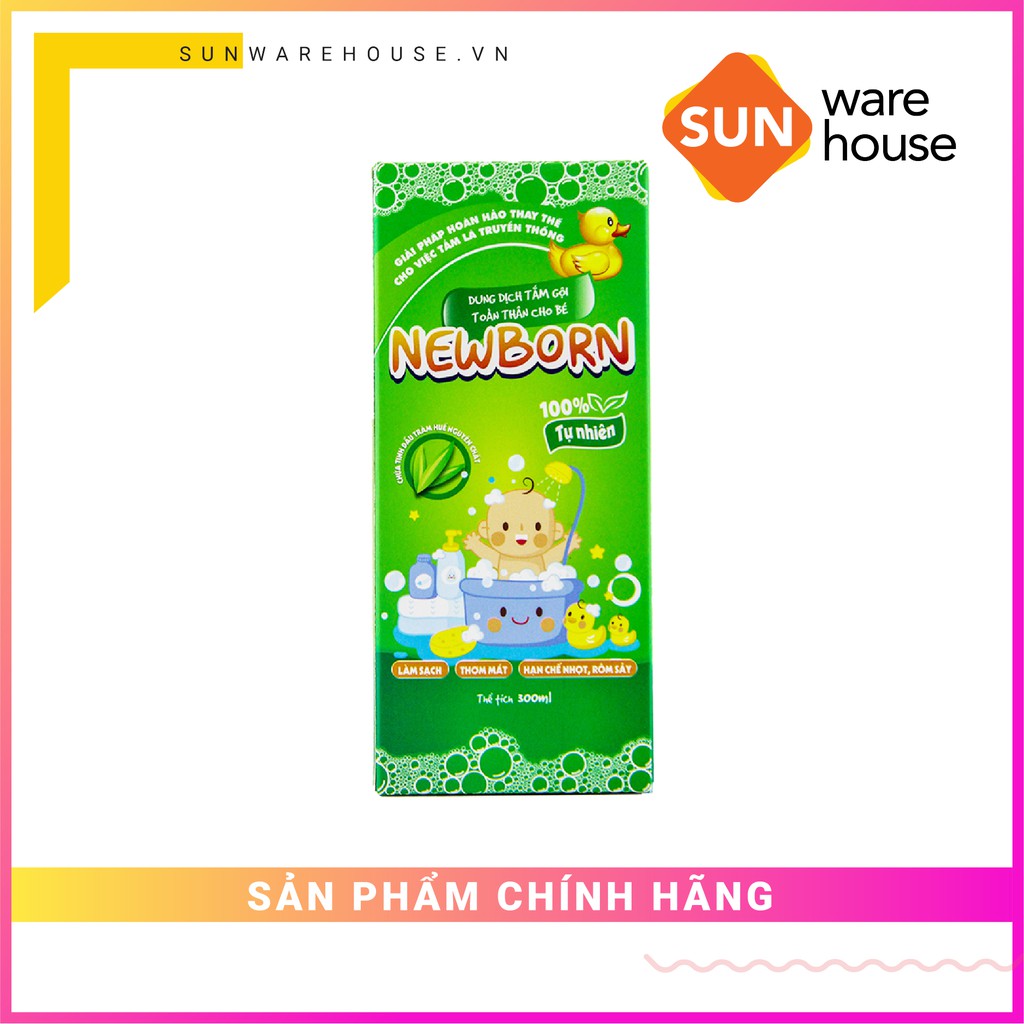 Dung Dịch Tắm Gội New Born Toàn Thân Cho Bé, An Toàn Cho Da 300ml