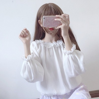 YAS0268-Set váy lolita babydoll phối ren