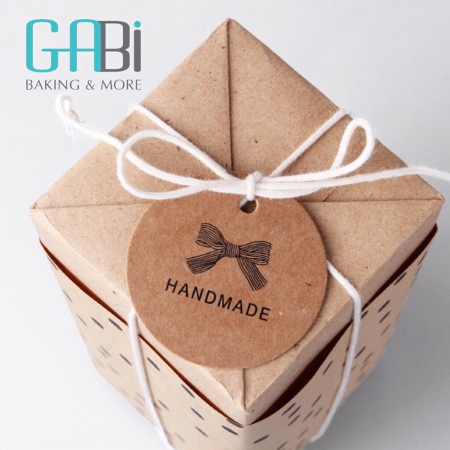 100 tag giấy Thank You/Handmade