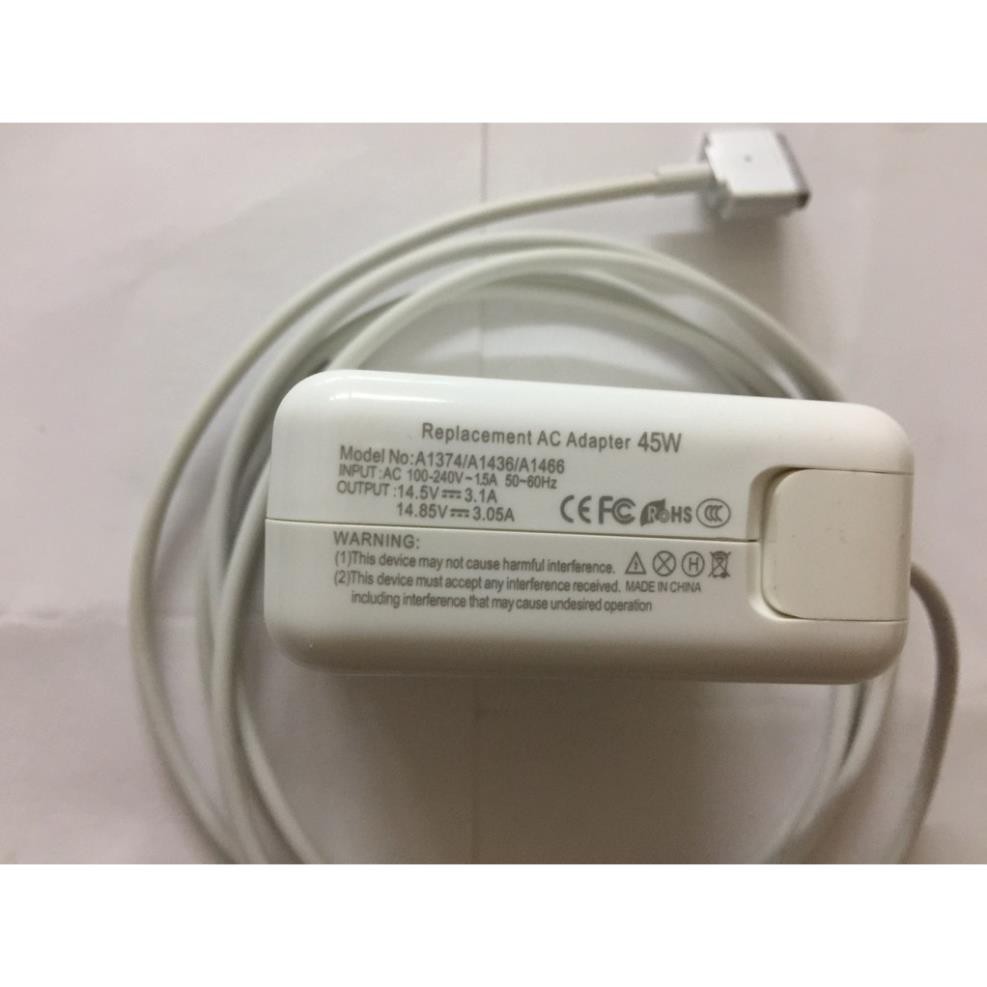 [BH12THÁNG] Sạc Macbook Air 14.85V-3.05A- 45W- magsafe 2