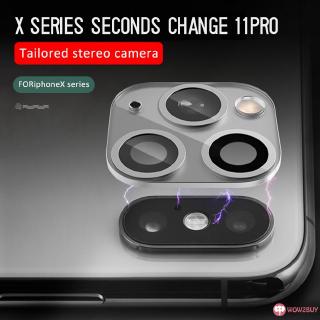 Vòng kim loại bảo vệ/ giả máy ảnh camera iphone 11 pro max
