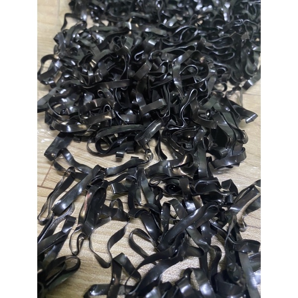 Túi 500 dây chun buộc tóc màu đen cho mẹ và bé- Chun sợi to co dãn đàn hồi tốt, mua 1 lần dùng cả năm