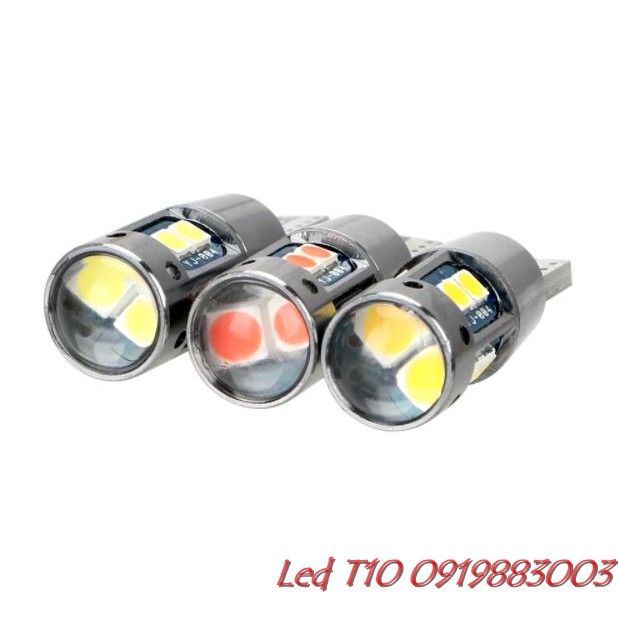 Đèn LED T10 demi xi nhan siêu sáng cho ô tô Xe Máy Hỗ Trợ Giải Mã Canbus (10smd3030)