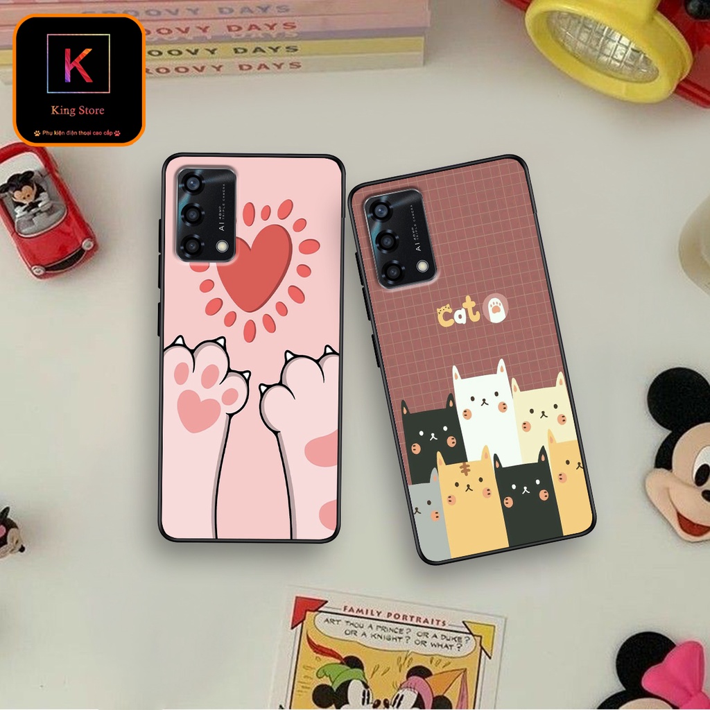 Ốp lưng Oppo A95 - Oppo A95 5G - Oppo A96 - Ốp in hình LoveCat - Chất liệu TPU siêu bền