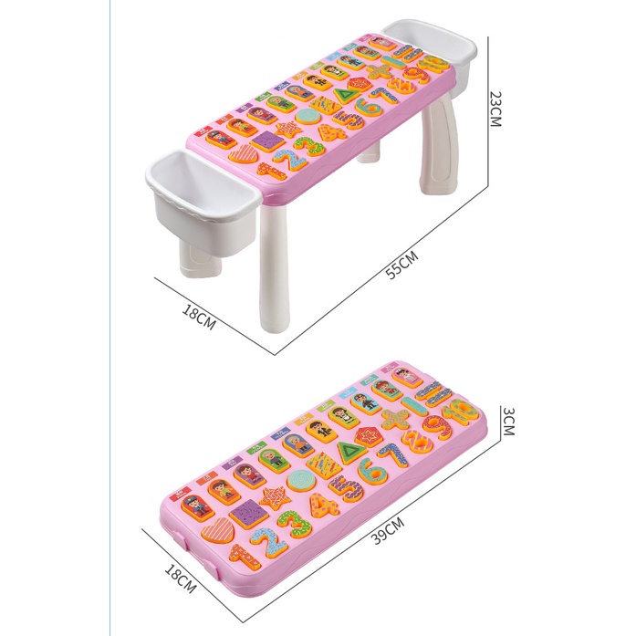 Bộ Đồ Chơi Bảng Nhựa Giúp Bé Nhận Biết Số Và Hình Ảnh Đa Dạng Giáo Dục Phát triển Trí Thông Minh